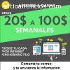 Gana fácil de $20 a $100 semanales