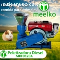 Maquina Meelko pellets con madera 120