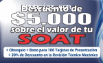 SOAT  Domicilio - 30% tecnomecanica