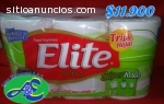 papel higiénico elite super rollo x 12