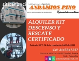 Alquiler kit de descenso y rescate Cali