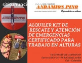 Alquiler kit rescate atención emergencia