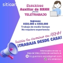 Auxiliar de RRHH para Teletrabajo
