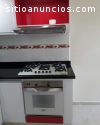 Cocina integral RH y formica blanca y Ro
