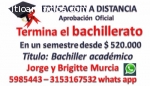 Diploma de bachiller en 6 meses