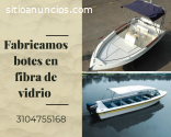 Diseñamos botes hechos en fibra de vidri