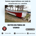 Innovadores botes en fibra de vidrio.