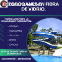 Manejamos toboganes en fibra de vidrio