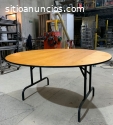 MESA RECTANGULAR Y REDONDA PLEGABLE