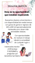 OPORTUNIDAD LABORAL DE TIEMPO PARCIAL
