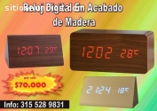 RELOJ DIGITAL EN MADERA