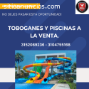 Toboganes y piscinas a la venta. Cotiza.