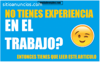 TRABAJO JOVENES O ADULTO SIN EXPERIENCIA