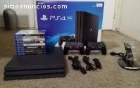 venta Sony PS4 Pro 1TB  con 8 juegos $15