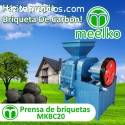 Produzca Briqueta De Carbón con Meelko