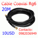 Cable Coaxial Rg6 20M  10 USD