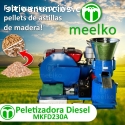 Máquina Meelko para pellets con madera