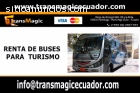 Renta de buses para turismo Quito - Ecua