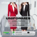 Traje de dos piezas para uniformes admin