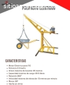 POLIPASTO Eléctrico 3HP a 110 Voltios JF