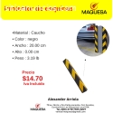 Protectores de caucho con reflectivos