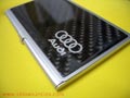 TARJETERO FIBRA DE CARBONO AUDI LOGO AUDI