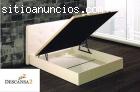 Canapé económico de madera.