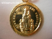 MEDALLA VIRGEN DE LOS ANGELES EN ORO Y E