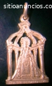 Medalla virgen del carrascal en oro y pl