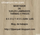 MONTADORES DE SUELOS LAMINADOS TARIMAS