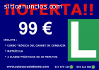 Oferta Carnet conducir del coche B 99€