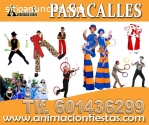 Pasacalles, artistas circenses,Madrid