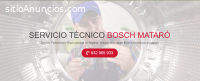 Servicio Técnico Bosch Mataró 934242687