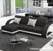 Sofá cama hilda con chaise longue universal negro