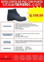 Bota corta pvc con punta de acero