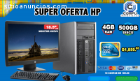 HP CORE2 DUO DDr3 CON 4GB MONITOR NUEVO