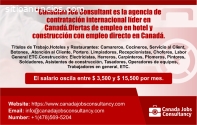 Trabajos en Canadá.