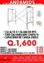 **ANDAMIOS GALVANIZADOS CERTIFICADOS**
