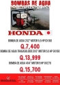 Bombas de agua motor honda 100% japones