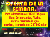 IMPRESION de Etiquetas para Alcohol .