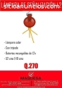 Lámpara de Señalización Solar ideal para