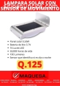 LAMPARA SOLAR CON SENSOR