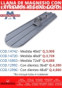 LLANA DE MAGNESIO