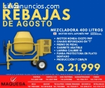 MEZCLADORA J&F DE 1.5 SACOS