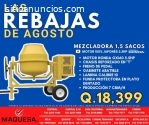 MEZCLADORA JF 1.5 SACOS MOTOR HONDA