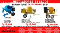 MEZCLADORAS 1.5 SACOS