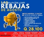 OFERTA MEZCLADORA J&F 2 SACOS MOTOR 9 HP
