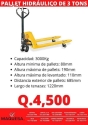 PALLET HIDRÁULICO DE 3 TONS
