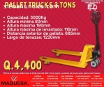 PALLET TRUCKS 3 TONS CONTAMOS