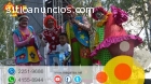 Payasos y personajes de televisión para